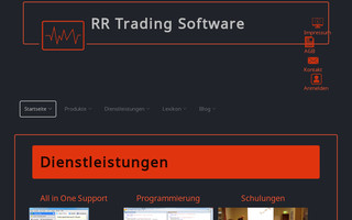 rrtradingsoftware.de website preview