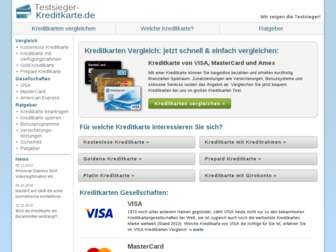 testsieger-kreditkarte.de website preview