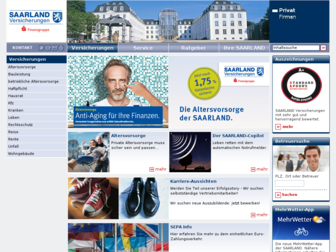 saarland-versicherungen.de website preview
