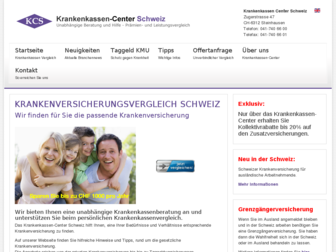 krankenkassen-center.ch website preview