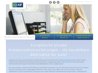 neuekv.de website preview