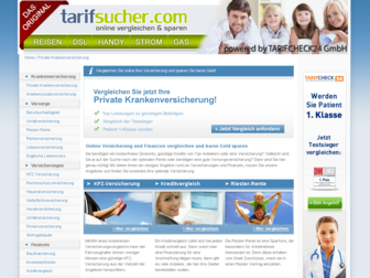 tarifsucher.com website preview