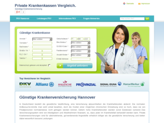 krankenversicherung-hannover.com website preview