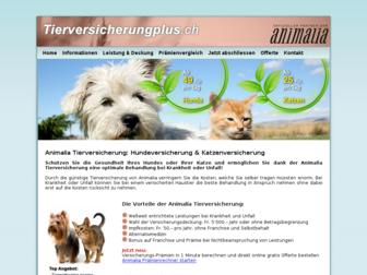 tierversicherungplus.ch website preview