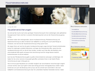haustierversicherung.org website preview