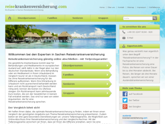 reisekrankenversicherung.com website preview