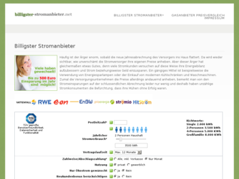 billigster-stromanbieter.net website preview