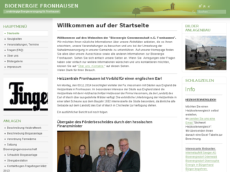 bioenergie-fronhausen.de website preview