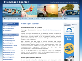 mietwagenspanien.com website preview