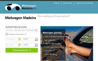 mietwagenmadeira.de website preview