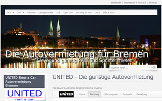 unitedrent.de website preview