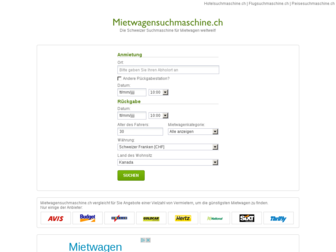 mietwagensuchmaschine.ch website preview