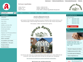schwan-apotheke-husum.de website preview