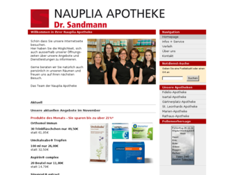 nauplia-apotheke.de website preview