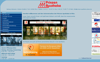 prinzen-apotheke-ploen.de website preview