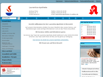 laurentius-apotheke-merzenich.de website preview