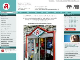 elefanten-apotheke-bremen.de website preview