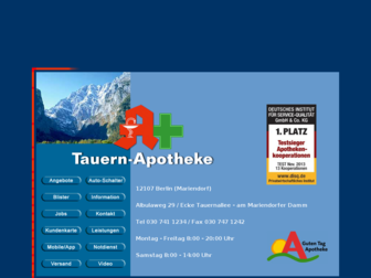 tauern-apotheke.de website preview