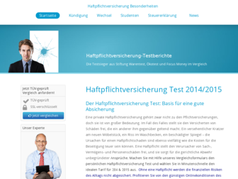 haftpflichtversicherung-testberichte.de website preview