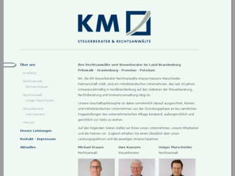 km-brandenburg.de website preview