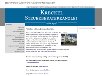 kreckel-steuerberatung.com website preview