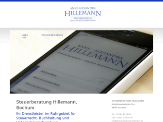 steuerberatung-hillemann.de website preview