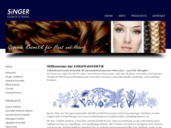 singer-kosmetik.de website preview