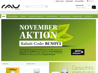 rau-cosmetics.de website preview
