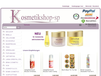 kosmetikshop-sp.com website preview