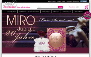 miro-cosmetics.de website preview