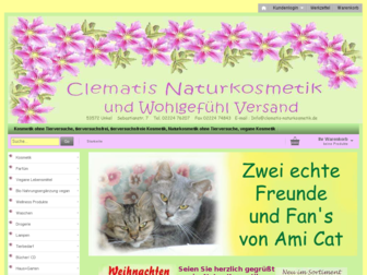 clematis-naturkosmetik.de website preview