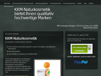 kkm-naturkosmetik.de website preview