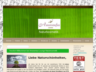 amarantus-lounge.de website preview
