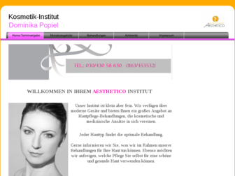 kosmetik-institut-popiel.de website preview