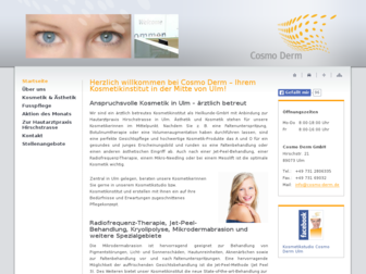 cosmo-derm.de website preview