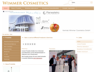 wimmer-cosmetics.at website preview