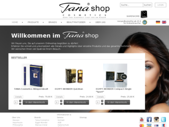 tana-cosmetics.de website preview
