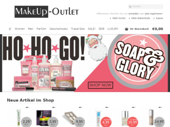 makeup-outlet.de website preview