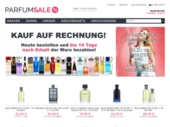 parfum-sale.de website preview