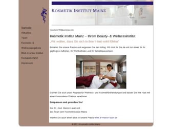 kosmetik-institut-mainz.de website preview