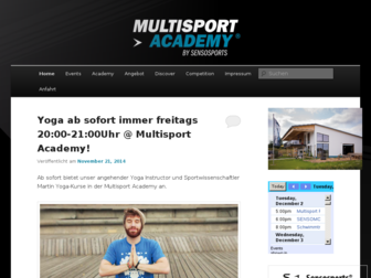 multisport-academy.com website preview