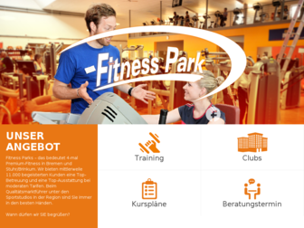 fitnessparks.de website preview