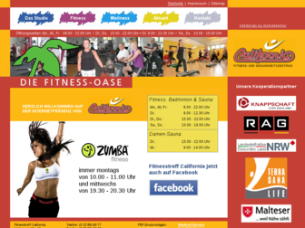 fitnesstreff-california.de website preview