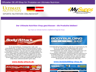 ultimate-nutrition.de website preview