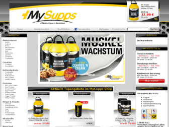 mysupps-shop.de website preview