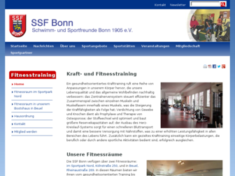 krafttraining.ssfbonn.de website preview