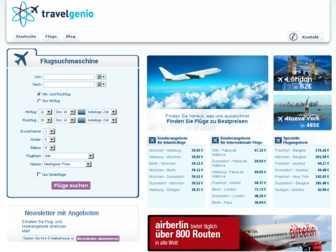 travelgenio.de website preview