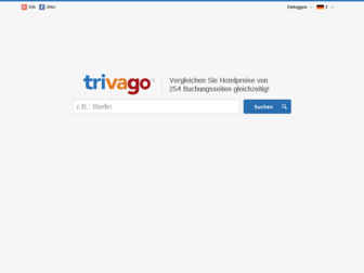 trivago.de website preview