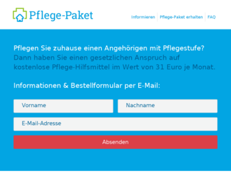 pflege-paket.de website preview