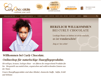 curlychocolate.com website preview